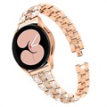 Bracelet Samsung Galaxy Watch4/Watch4 Classic en Acier Inoxydable Glam - Rose Doré