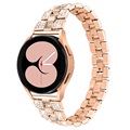 Bracelet Samsung Galaxy Watch4/Watch4 Classic en Acier Inoxydable Glam - Rose Doré