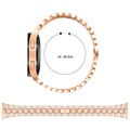 Bracelet Samsung Galaxy Watch4/Watch4 Classic en Acier Inoxydable Glam - Rose Doré