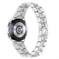 Bracelet Samsung Galaxy Watch4/Watch4 Classic en Acier Inoxydable Glam - Argenté