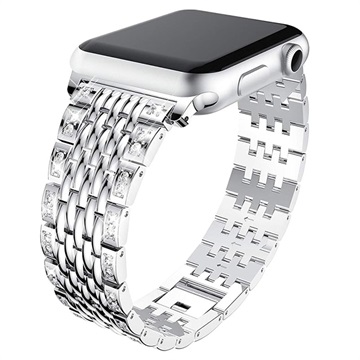 Bracelet Apple Watch Series 7/SE/6/5/4/3/2/1 Glam - 41mm/40mm/38mm - Argenté