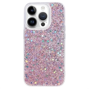 Coque iPhone 15 Pro en TPU Glitter Flakes