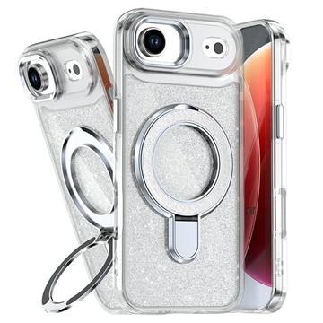 Coque hybride pailletée iPhone Air avec Kickstand - Compatible MagSafe - Transparente