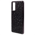 Coque Hybride Samsung Galaxy S20 FE - Série Glitter - Noire