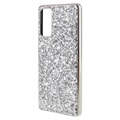 Coque Hybride Samsung Galaxy S20 FE - Série Glitter - Argenté