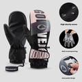 Golovejoy SK34 Gants de ski d'hiver - Imperméables, coupe-vent, écran tactile - L