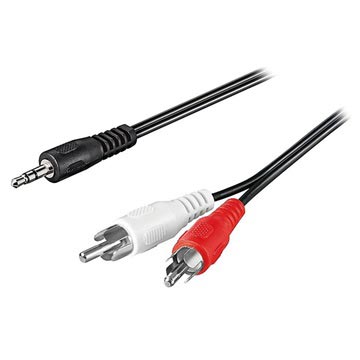 Câble AV 3,5 mm / 2 x RCA