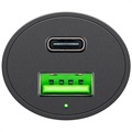 Chargeur Voiture Rapide Goobay 48W avec USB-C PD & USB-A QC3.0 - Noir