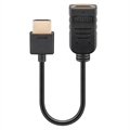 Adaptateur 4K Ultra HD HDMI Goobay - 10cm - Noir