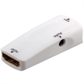 Adaptateur HDMI / VGA Femelle avec Entrée Audio - Goobay Compact