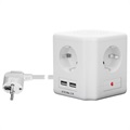 Goobay Cube Extension Cable with USB - EU Plug - 1.5m