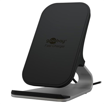 Support du Bureau & Chargeur sans Fil Rapide Qi Goobay - 10W