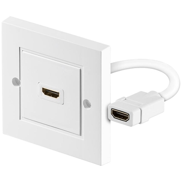 Vägguttag HDMI™, Guldpläterad