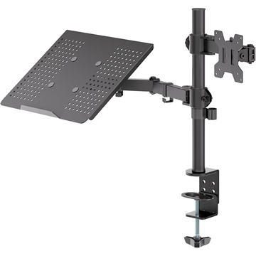 Support d\'écran Goobay avec bras pour ordinateur portable - Écrans de 17-27", ordinateurs portables de 10-15.6"