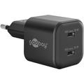 Goobay Nano GaN Dual USB-C PD Chargeur rapide 35W