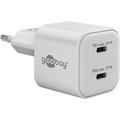 Goobay Nano GaN Dual USB-C PD Chargeur rapide 35W