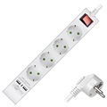 Multiprise Goobay - 4 x Prise UE, 2 x USB - 1.4m - Blanc