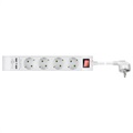 Multiprise Goobay - 4 x Prise UE, 2 x USB - 1.4m - Blanc