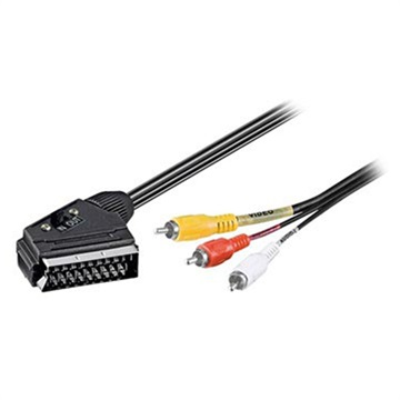 Câble Adaptateur Péritel / 3x RCA Goobay - 2m