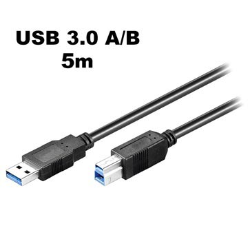 Câble USB 3.0 Type-A / USB 3.0 Type-B Goobay SuperSpeed - 5m