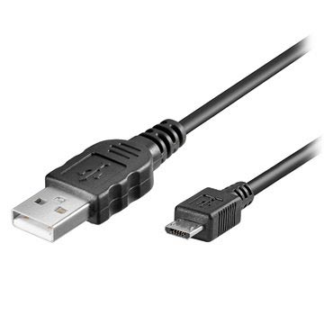Câble USB 2.0 / MicroUSB Goobay - Noir