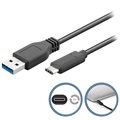 Câble USB 3.0 / USB Type-C Goobay - 0.5m - Noir