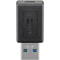 Goobay Adaptateur USB-C - USB-C femelle/USB-A mâle - Noir