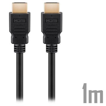 Câble HDMI 2.1 8K Ultra Haut Débit Goobay - 1m - Noir