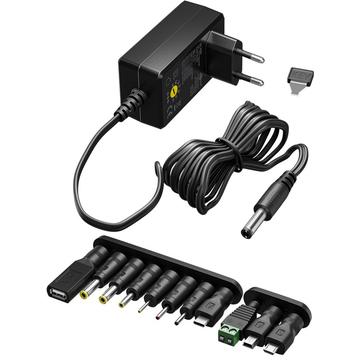 Goobay Alimentation universelle avec 11 adaptateurs interchangeables - 3-12V