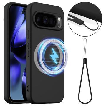Coque Google Pixel 10 Pro en Silicone Liquide - Compatible MagSafe - Noire