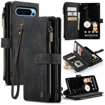 Étui Portefeuille Google Pixel 10 Pro XL Multifonctionnel Caseme C30 - Noir