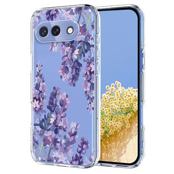 Coque Google Pixel 10a en TPU à motif floral - Glycine