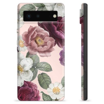 Coque Google Pixel 6 en TPU - Fleurs Romantiques