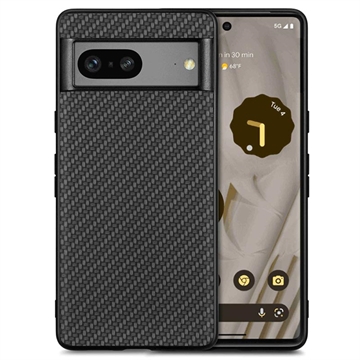 Coque Hybride pour Google Pixel 7 - Fibre de Carbone - Noire