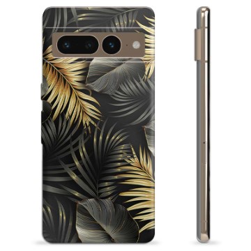 Coque Google Pixel 7 Pro en TPU - Feuilles Dorées