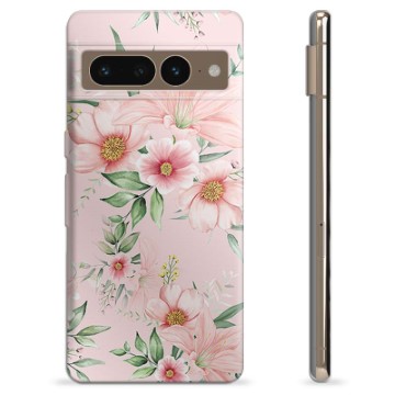 Coque Google Pixel 7 Pro en TPU - Fleurs à L\'aquarelle