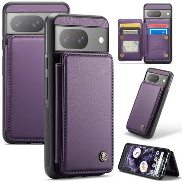 Étui Caseme C22 Google Pixel 8 avec portefeuille de cartes protégé par RFID - Violet