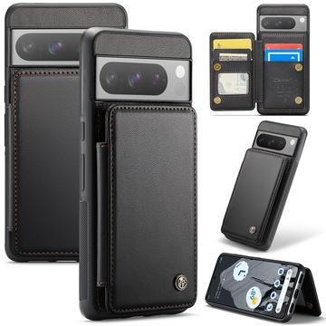 Étui Caseme C22 Google Pixel 8 Pro avec portefeuille de cartes protégé par RFID - Noir