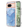 Coque Google Pixel 8a en TPU Marble Pattern Galvanisé IMD