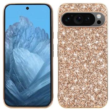 Coque Hybride Google Pixel 9/9 Pro - Série Glitter - Doré