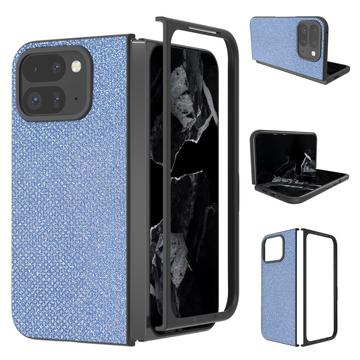 Coque hybride Google Pixel 9 Pro Fold Texture Strass - Bleue