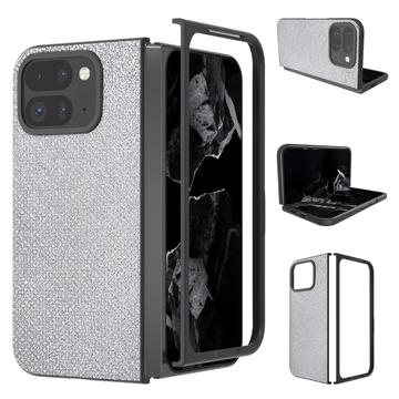 Coque hybride Google Pixel 9 Pro Fold Texture Strass - Argenté