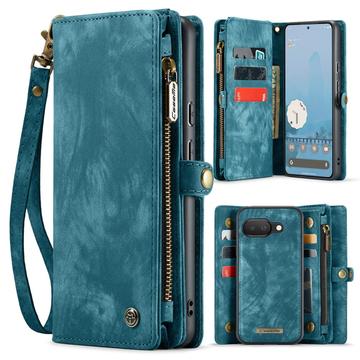 Étui Portefeuille Google Pixel 9a Multifonctionnel 2-en-1 Caseme 008 - Bleu