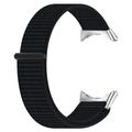 Google Pixel Watch 2/Pixel Watch - Bracelet en nylon avec fermeture velcro - Noir