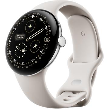 Google Pixel Watch 4 45mm GA09308-EU - Argent / Porcelaine