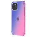 Coque iPhone 14 Max en TPU Antichoc Pente - Bleue / Rose