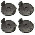 Ensemble de couvercles de bobines de rechange pour coupe-herbe - Compatible avec les modèles Parkside - 4 pièces.