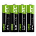 Piles Rechargeables AA Green Cell HR6 - 2600mAh - 1x4