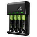 Chargeur de Piles Green Cell VitalCharger avec 4x Piles Rechargeables