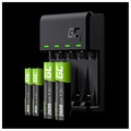 Chargeur de Piles Green Cell VitalCharger avec 4x Piles Rechargeables